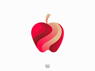 Red Apple amazing logo apple fresh fruit