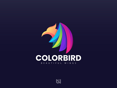 Colorbird amazing logo bird wings