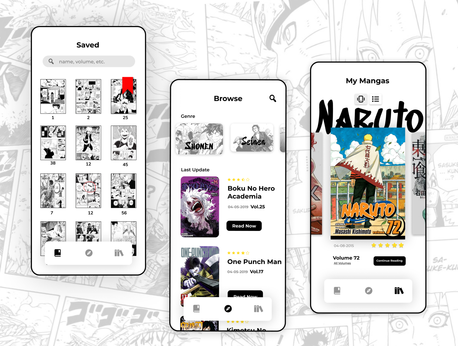 Read Manga App Design By Uwais Alqadri On Dribbble