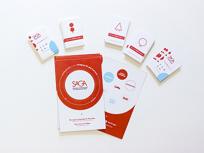 Go SAGA! branding identity stationaries unlv saga