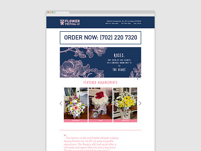 Flower festival LV website flower shop korean website