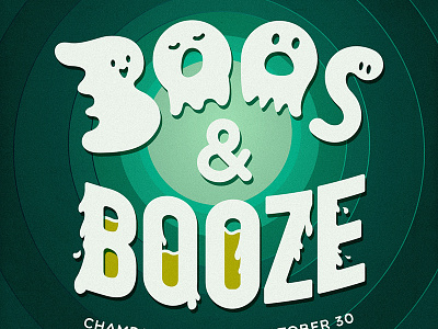 BOOS & BOOZE beer boos booze ghost halloween