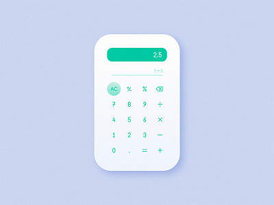 Daily UI 004 – Calculator calculator daily ui daily ui 004