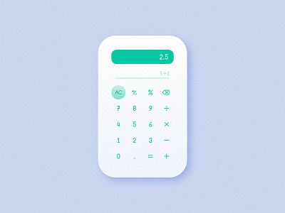 Daily UI 004 – Calculator