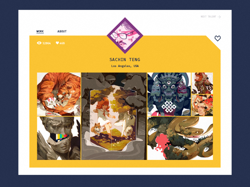 Daily UI 006 – User Profile daily ui daily ui 006 illustration portfolio sachin teng user profile