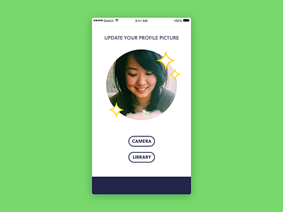 Daily UI 031 – Picture Upload camera daily ui daily ui 031 library profile picture upload