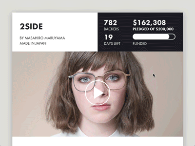 Daily UI 032 – Crowdfunding Campaign 2side crowdfunding campaign daily ui daily ui 032 glasses masahiro maruyama
