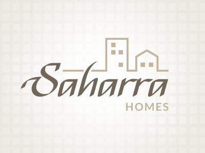 Saharra Homes Logo branding real estate