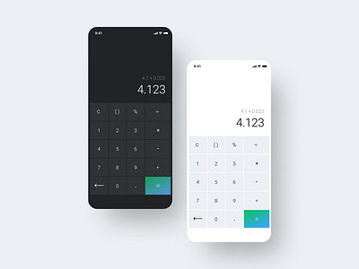 Calculator Daily UI #004 004 dailyui design