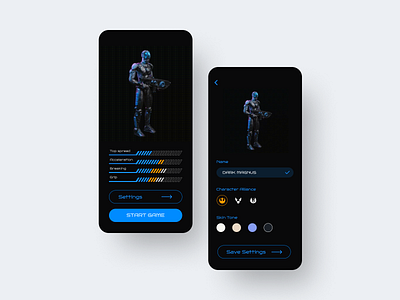 Settings Daily UI #007 008 design game game design