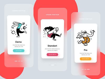 Onboarding Plan Glassmorphism 2021 trend app app design design glassmorphism ios minimal mobile onboarding ui