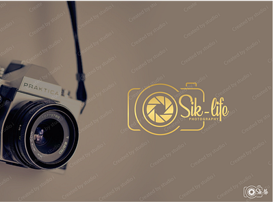 Photography brown camera creative design flat followus gold life line logo logo design minimal minimalist logo modern logo photographer photography unique unique logo white