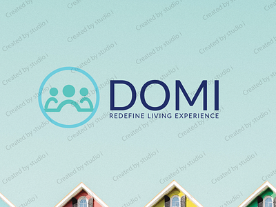 DOMI - Redefine Living Experience blue branding business colorful colorfull creative design experience flat green living logo logo design minimal minimalist logo modern logo redefine unique unique logo