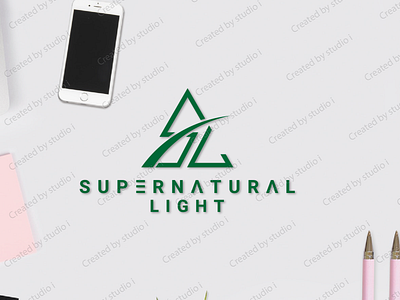 SUPERNATURAL LIGHT awakening christ church creative design flat life lifestyle light logo logo design minimal minimalist logo modern modern logo pray prayers supernatural unique unique logo