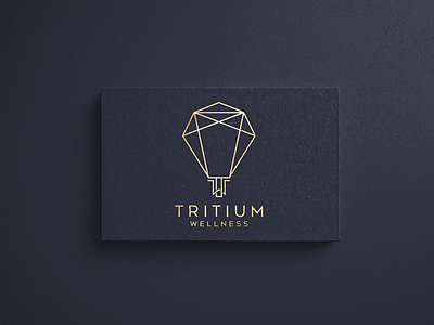 TRITIUM WELLNESS brand branding company creative design eyecatching flat gold life lifestyle logo logo design minimal minimalist logo modern modern logo professional unique unique logo wellness