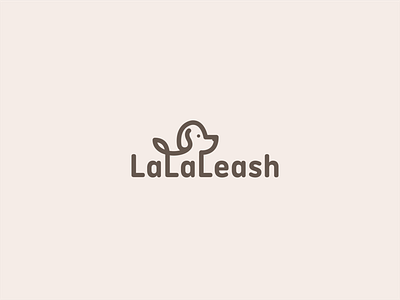 LaLaLeash - Logo Design animal brand identity brandmark custom logo design design dog dog belt maker flat icon identity leash logo designer logodesign mark minimal simple symbol vector