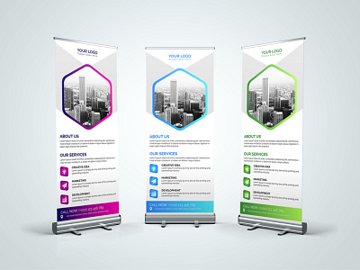 Professional Roll Up Banner Design For Modern Business advertising banner ads banners business free free download roll roll up banner rollup up