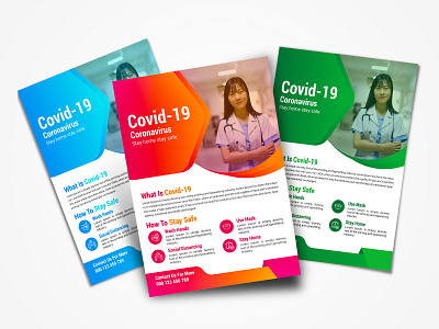 COVID-19 Coronavirus Flyer Design