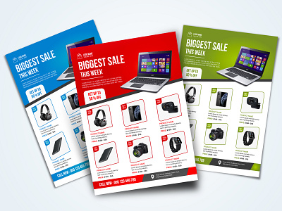 Modern product sale flyer design