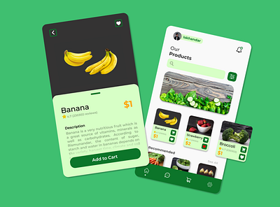 Patani--vegetable and fruit ordering application app design ui web