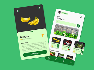 Patani--vegetable and fruit ordering application app design ui web