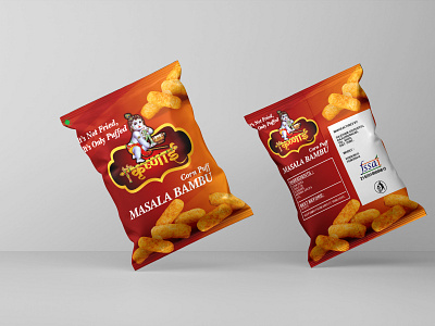 PACKAGING DESIGN FOR KRUSHNAI NAMKEEEN branding design illustration packaging