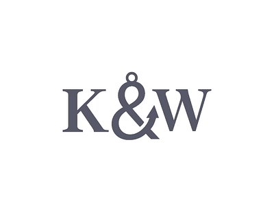 K&W Logo Mark design emblem icon kw logo logo mark mark