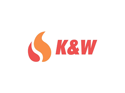 K&W Mark 3 emblem flame icon logo logodesign mark orange red