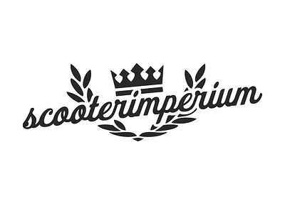 Scooterimperium badge emblem icon illustraion logo logo design mark moped scooter tuning
