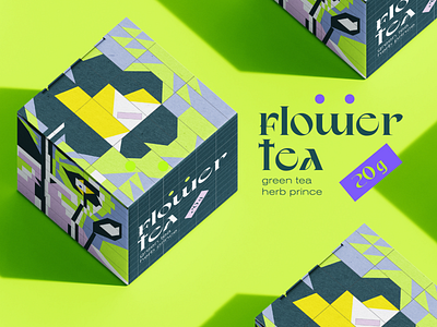 Flower tea 2d abstract branding design flat graphic design illustration vector