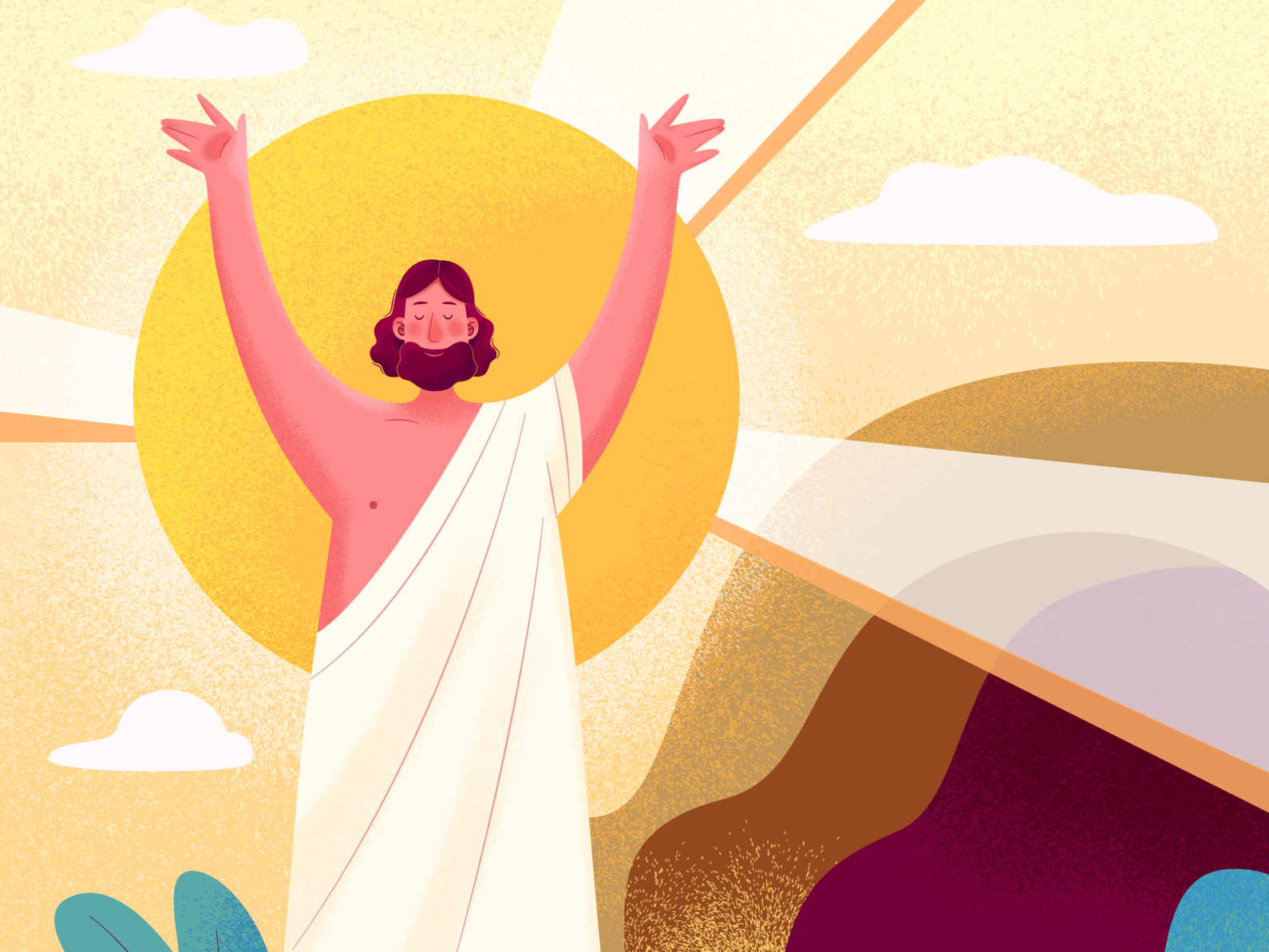 Jesus’s Resurrection by Felic Illustration for Felic Art on Dribbble