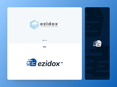 ezidox - before/after logo brand design brand identity branding design graphic design icon logo