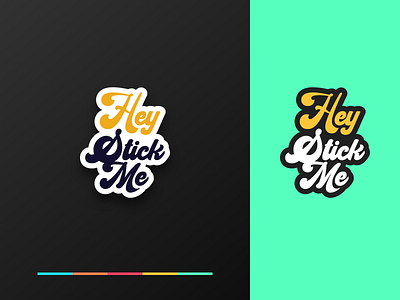 Logo Heystickme brand design brand identity branding design graphic design logo