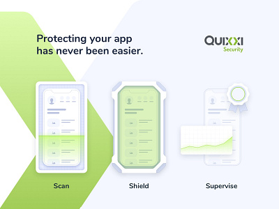 Quixxi Security landing page ui ux webdesign website