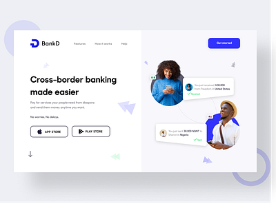 BankD - Cross Border Crypto Banking bank branding crypto cryptocurrency design finance fintech illustration ui