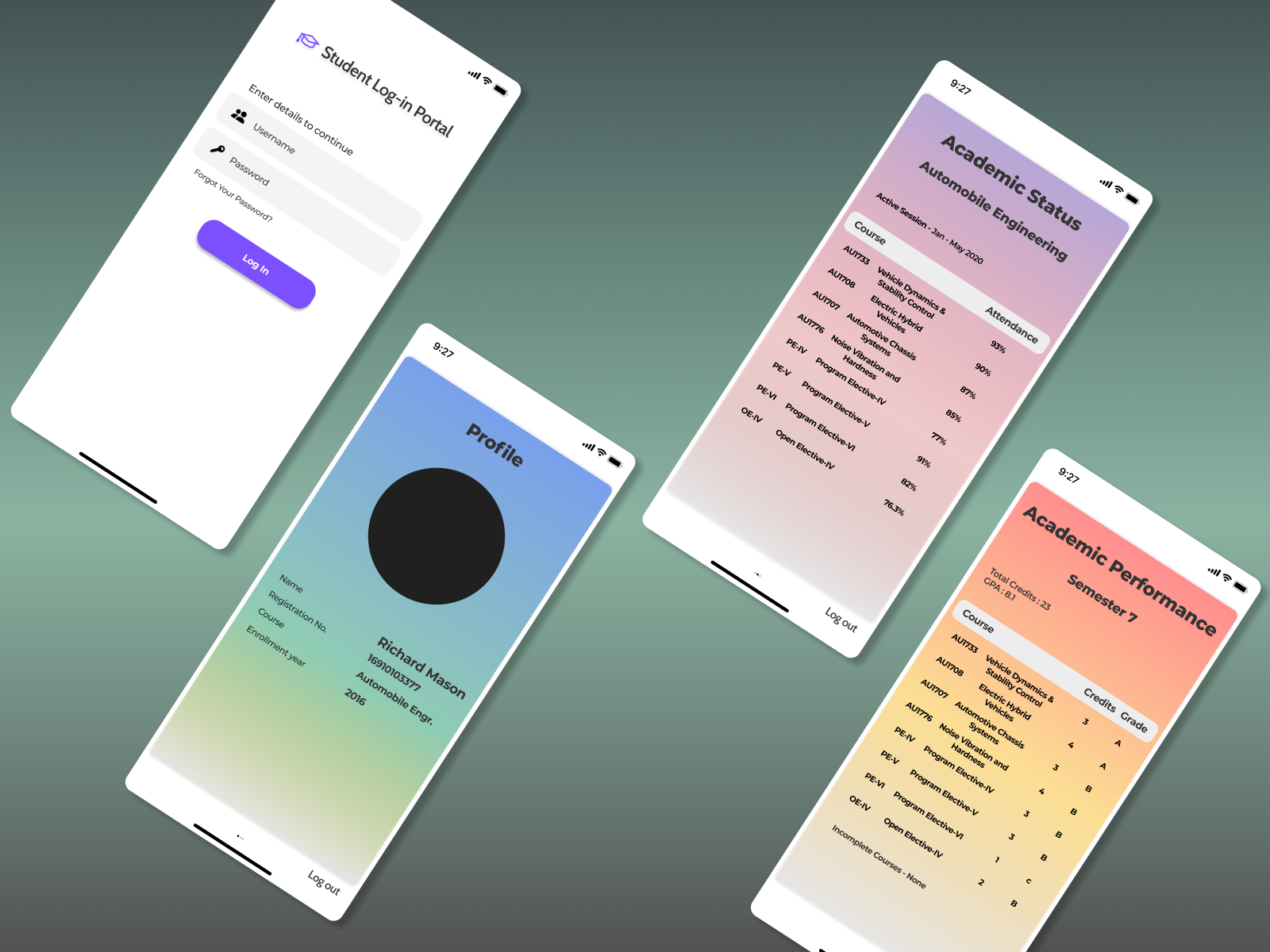 Student Log In Portal App Concept By Rakshit On Dribbble