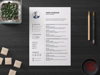 Free - Corporate Resume Template career careers clean coverletter creative resume cv download employment free free resume freebie hiring interview job jobs jobsearch recruitment resume resumetips resumewriter