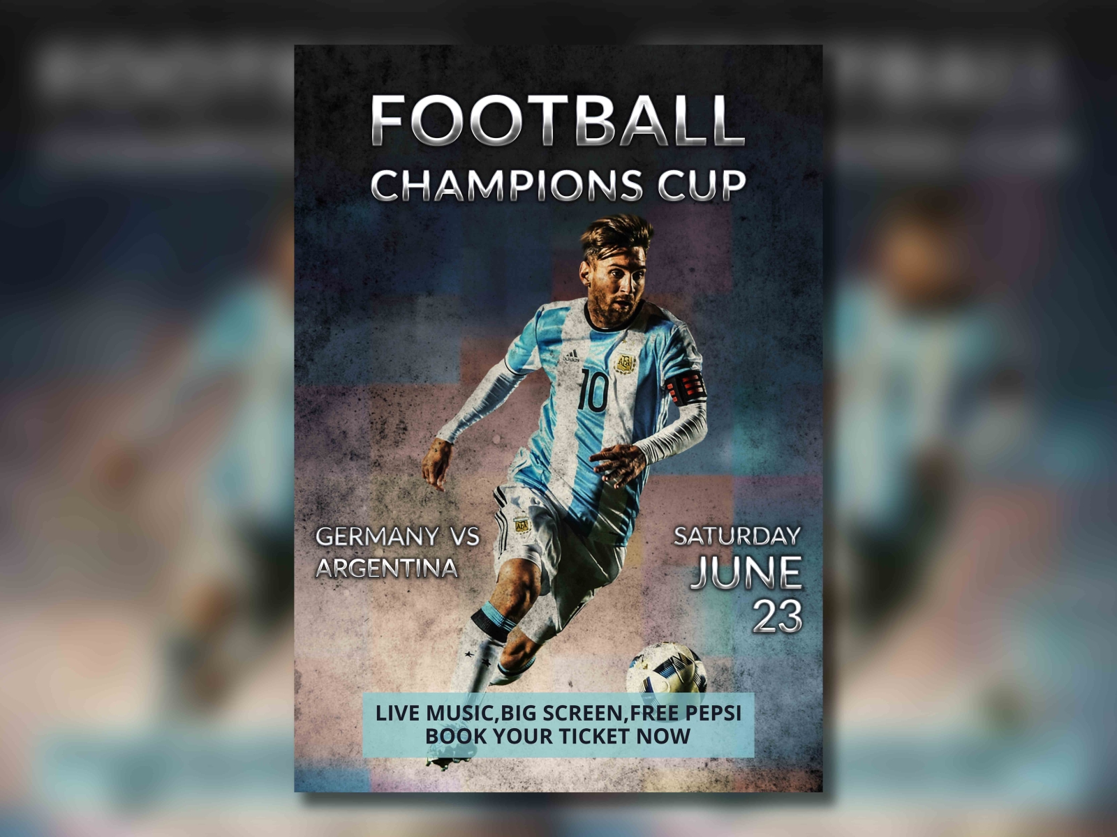 Download Free Sports Poster Template By Amir Hussain On Dribbble PSD Mockup Templates