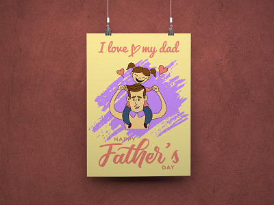 Fathers Day Poster Template