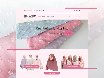#Exploration - Fashion Hijab Website exploration hijab website website design