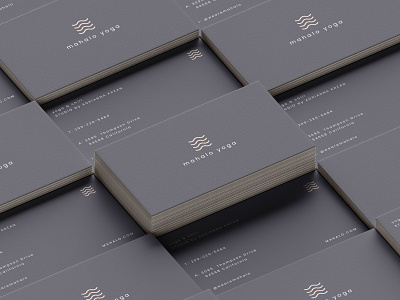 Yoga Studio business card brand design branding design logo logodesign logotype mockup personal project vector yoga yoga studio