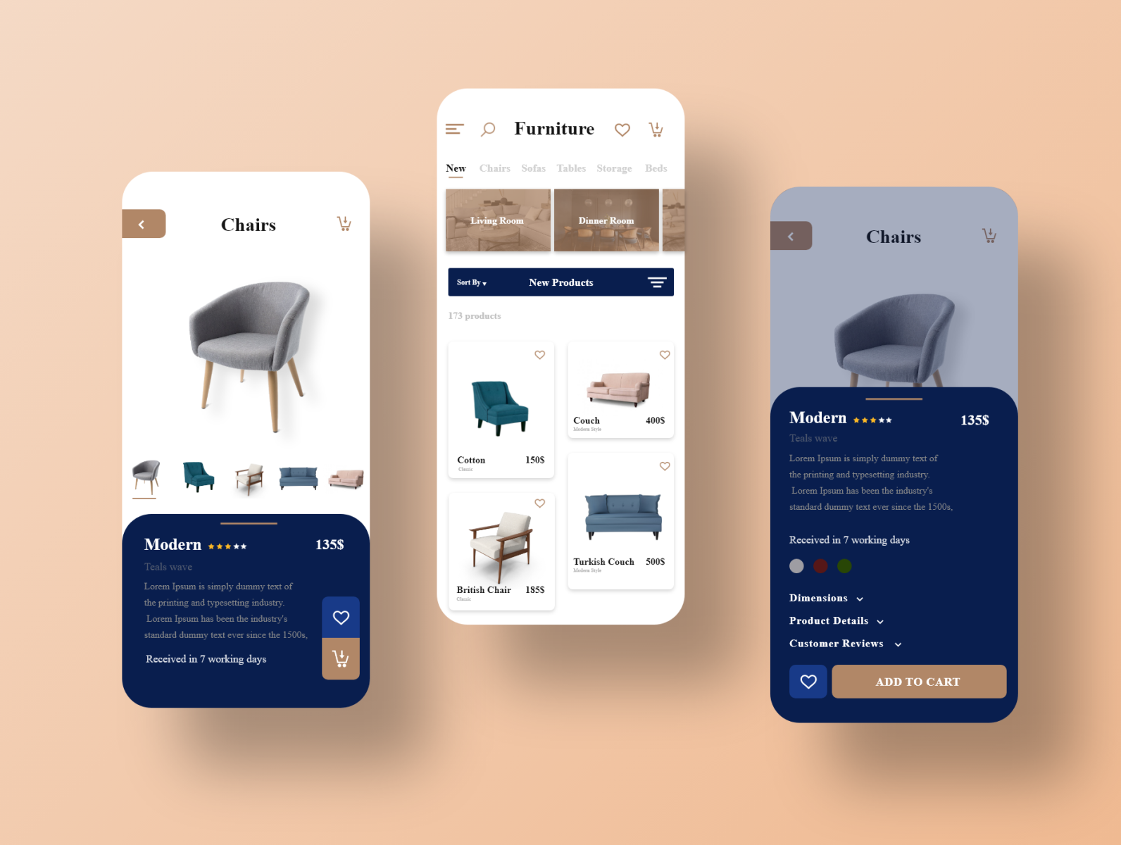 furniture by Ahmed Abobaker on Dribbble