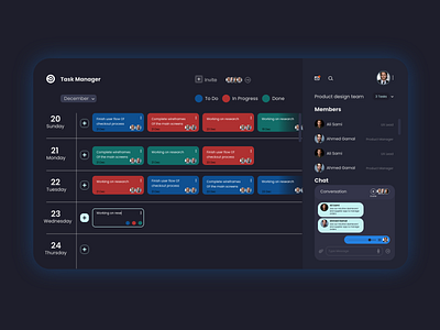 Task manager design typography ui ui ux ui ux website ui ux website design uidesign uiux ux