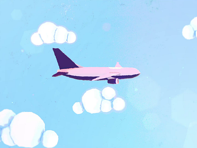 Distant Travels 3d airline airtravel loop octane plane sky