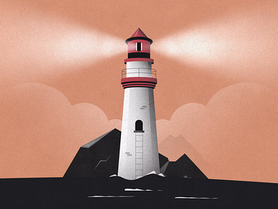 Lighthouse illustration light lighthouse texture