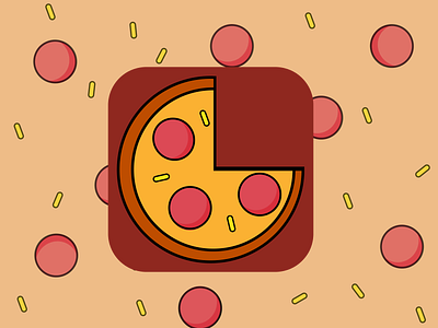 Daily UI #005 - Pizza App Icon daily 100 challenge daily ui daily ui 005 dailyuichallenge design figma figma design pizza pizza app ui vector