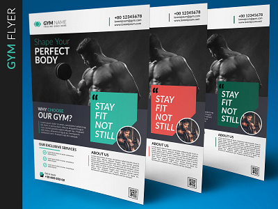 Gym Flyer business business flyer company corporate corporate flyer creative design flyer illustrator professional promotion advertisement