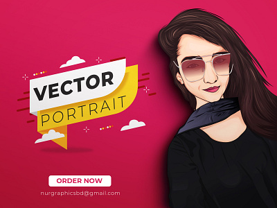 Vector Portrait (Beautiful Girl)