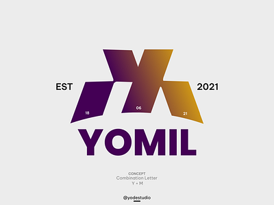 YOMIL LOGO brand brandidentity design identity logo logodesign logoidentity logotypface wordmarklogo