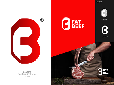 Fat Beef Logo beeflogo brand brandidentity branding graphic design logo logodesign logoidentity logos logotypface visualidentity